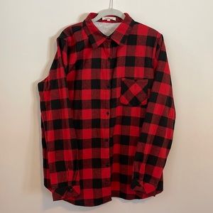 Womens lined flannel shirt